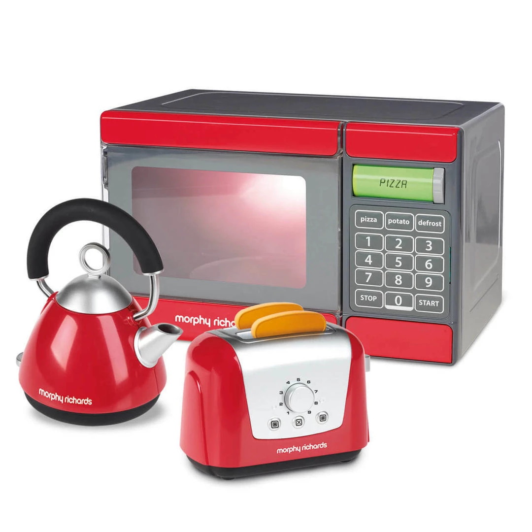 ATD Casdon Morphy Richards Kids Toy Microwave Kettle & Toaster Playset Pretend Play Home & Garden 1 ATD Casdon Morphy Richards Kids Toy Microwave Kettle & Toaster Playset Pretend Play Home & Garden