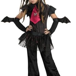 Disguise Halloween Costumes Vampiress Bat Chick Girls Vampire Halloween Costume
