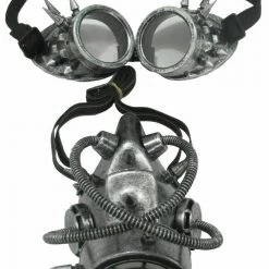 Unbranded Apocalypse Steam Punk Steampunk Gas Mask And Goggles Costume Set