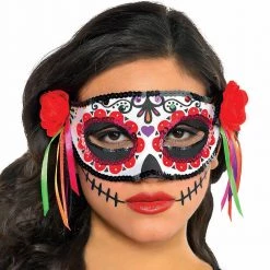 Balloon Agencies Day Of The Dead Ladies Masquerade Costume Mask Costume Accessories