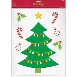 Balloon Agencies Christmas Party Supplies Tree Large Gel Cling Window Decorations Festive Decals Christmas Decorations