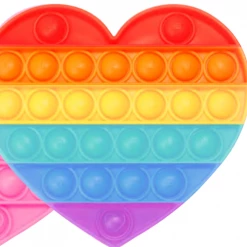 Unbranded Pop Its Heart Fidget Toy Push Bubble Stress Relief Kids Pop It Tiktok 2021 NEW