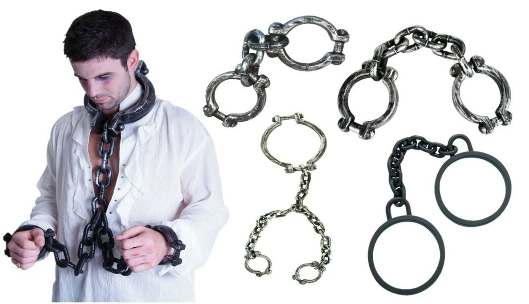 Unbranded Prisoner Convict Jumbo Neck And Hand Wrist Shackles Zombie Costume Accessory Costume Accessories 1 Unbranded Prisoner Convict Jumbo Neck And Hand Wrist Shackles Zombie Costume Accessory Costume Accessories