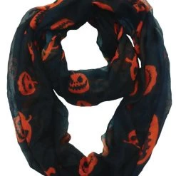 Morris Costume Accessories Pumpkin Spider Infinity Scarf Halloween Costume Accessory