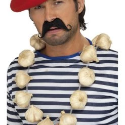 Smiffys Black Red French Beret Bastille Day Mime France Hat French Costume Kit