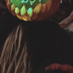 Unbranded Animated Life Size Pumpkin Monster Scary Light Up Halloween Decoration Prop