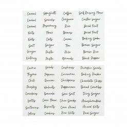 Unbranded Pantry Labels 64 Pantry Food Storage Labels Kitchen Pantry 64 Pack Home & Garden