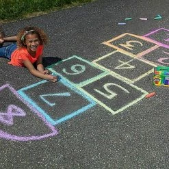 Home & Garden Crayola Washable Sidewalk Chalk 48 Pack - Bright Colours - Creative Outdoor Art