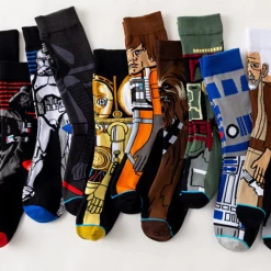 Unbranded Novelty Cosplay STAR WARS Socks - Storm Trooper, Jedi, Wookie, Darth Vader Socks
