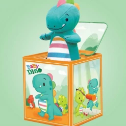 Williamvalentine Home & Garden Jack In The Box Dino The Dinosaur Wind Up Musical Toy