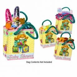 Beistle Baby Shower Cuddle Time Teddy Bears Mini Lolly Treat Gift Bags Pack Of 4