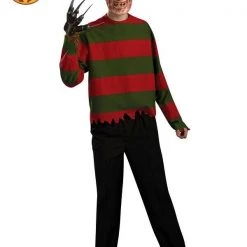 Rubie's Halloween Costumes Licensed Nightmare On Elm St Freddy Krueger Mens Halloween Costume & Glove