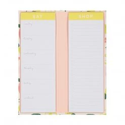 Kmart Weekly Family Food Meal Planner & Grocery Shopping List Note Pad Recipe Book Home & Garden