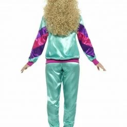 Smiffys Costumes Neon 90s 80s Height Of Fashion Shell Suit Tracksuit Mens Ladies Costume