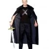 Unbranded Halloween Costumes Deluxe Black Faux Fur Cape Halloween Mens Costume