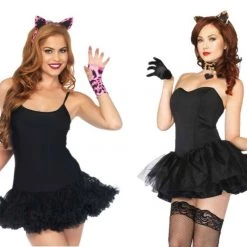 Tomfoolery 3pc Sexy Neon Lovely Leopard Ladies Costume Kit Costumes