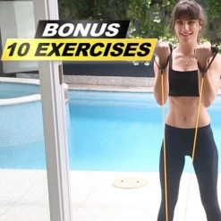 Kleva Portable Suction Sit Up Bar & Resistant Bands For Home Gym Training