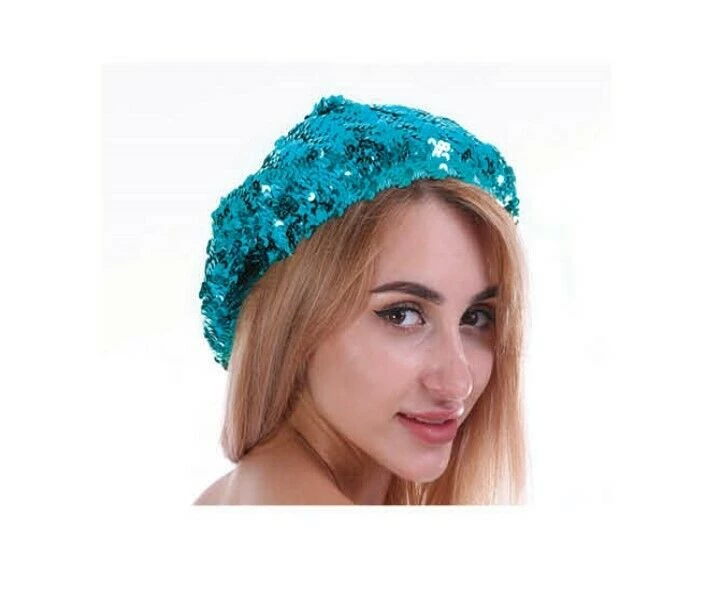 JD Costume Accessories 1 Ladies Girls French 70s Costume Party Dance Disco SEQUINED SEQUINS Hat BERET 8 JD Costume Accessories 1 Ladies Girls French 70s Costume Party Dance Disco SEQUINED SEQUINS Hat BERET