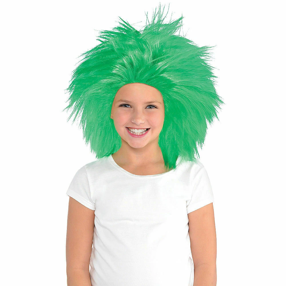 Balloon Agencies St Patricks Day Irish Green Crazy Spikey Wig Ladies Mens Costume Accessory 3 Balloon Agencies St Patricks Day Irish Green Crazy Spikey Wig Ladies Mens Costume Accessory