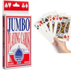 Aussie Toys Playing Cards Premium Jumbo Big Large Deck Card Game Plastic Coated Playing Card