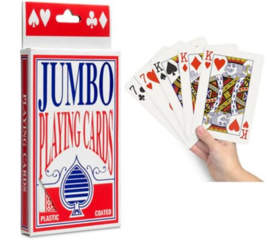 Aussie Toys Playing Cards Premium Jumbo Big Large Deck Card Game Plastic Coated Playing Card 1 Aussie Toys Playing Cards Premium Jumbo Big Large Deck Card Game Plastic Coated Playing Card
