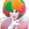 Rubie's Clown Multi Colour Neon Wig Halloween Costume Accessory