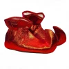 Sweidas Christmas Costume Accessories Santa Helper Metallic Red Adult Christmas Elf Shoes Costume