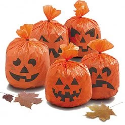 Balloon Agencies Halloween Props/Decoration Pumpkin Lawn Garbage Bags Halloween Decoration Props Set Of 3