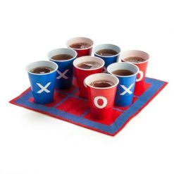 MDI Australia Classic Tic Tac Toe Drinking Game Board Game Party Fun Friends Cup Home & Garden