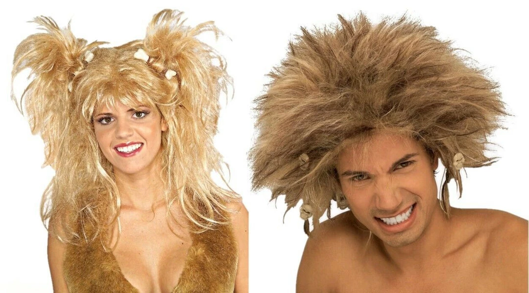 Rubie's Crazy Caveman Cavewoman Blonde Wig Ladies Mens Costume 1 Rubie's Crazy Caveman Cavewoman Blonde Wig Ladies Mens Costume