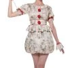 Morris Halloween Costumes Dancing Clown Pennywise IT Halloween Ladies Costume
