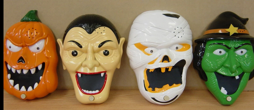 Spookytime Halloween Props/Decoration Animated Talking Doorbell & Pop Out Spider Halloween Prop Witch Pumpkin Vampire 7 Spookytime Halloween Props/Decoration Animated Talking Doorbell & Pop Out Spider Halloween Prop Witch Pumpkin Vampire