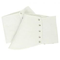 Tomfoolery Great Gatsby Roaring 20s Gangster Spats Shoe Covers With Silver Buttons