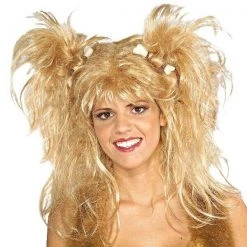 Rubie's Crazy Caveman Cavewoman Blonde Wig Ladies Mens Costume