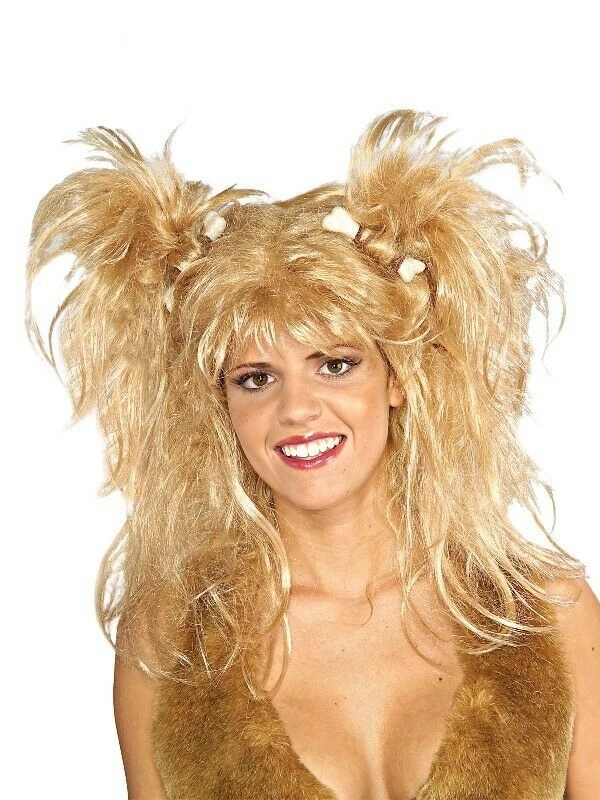 Rubie's Crazy Caveman Cavewoman Blonde Wig Ladies Mens Costume 2 Rubie's Crazy Caveman Cavewoman Blonde Wig Ladies Mens Costume