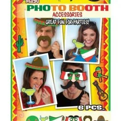 Tomfoolery Cinco De Mayo Party Photo Booth Accessory Pack Party Supplies