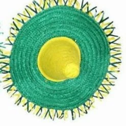 Balloon Agencies Australian Bandit Mexican Sombrero Straw Hat Moustache & Cigar Fancy Dress Costume Costume Accessories