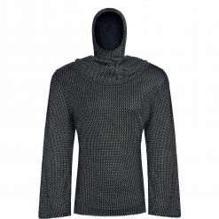 Balloon Agencies Chainmail Tunic & Hood Long Sleeved Top Men's Costume Costumes