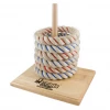 ABT Formular Sports 6 Quoits Set Rope Ring Toss / Wooden Base Kids Toys Sports Fun Home & Garden