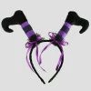 Unbranded Halloween Costumes Black & Purple Witch Legs Headband Halloween Costume Accessory