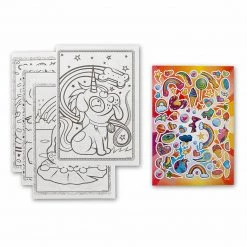 ABT Crayola Epic Unicorns Donuts Rainbows Sparkles 65 Pages Colouring In Book