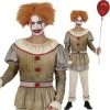 Sweidas Pennywise IT Vintage Clown Halloween Mens Costume