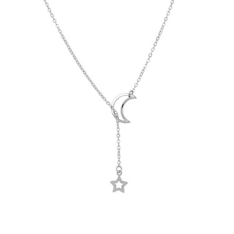 Unbranded Fashion Jewelry Classic Star Moon Charms Silver Gold Necklace 5 Unbranded Fashion Jewelry Classic Star Moon Charms Silver Gold Necklace