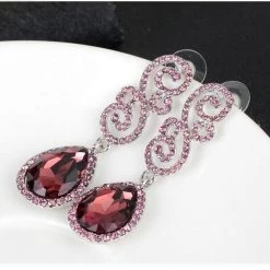 AliExpress Ethnic Vintage Long Fashion African Crystal Rhinestone Statement Drop Earrings