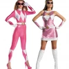 Morris Costumes Women's Sassy Pink Power Ranger Bodysuit Mighty Morphin Ladies Costume