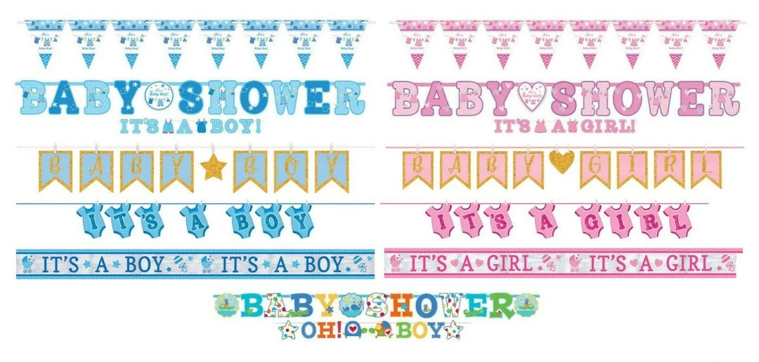 Balloon Agencies Party Supplies Baby Shower Boy Girl Pennant Banner Party Decoration 1 Balloon Agencies Party Supplies Baby Shower Boy Girl Pennant Banner Party Decoration