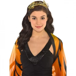 Balloon Agencies Costume Accessories Golden Butterfly Queen Wood Land Fairy Headband Ladies Costume Accessory