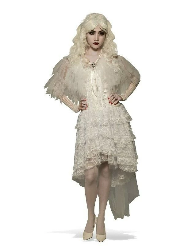 Rubie's Halloween Costumes Witch White Capelet Bolero Ladies Costume Accessory 1 Rubie's Halloween Costumes Witch White Capelet Bolero Ladies Costume Accessory
