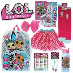 ABT Home & Garden LOL Surprise Girls Toys Backpack Skirt Hair Bow Jewellery Drink Bottle Sock Game