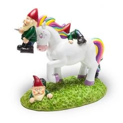 Williamvalentine Home & Garden BigMouth Unicorn Gnome Massacre Garden Gnome